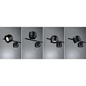 Paulmann LED Pendelleuchte PURIC PANE I 3STEP DIM, 6-flammig, 6x 4.5W 2700K 350lm 55°, dreh- und neigbar, schwarz