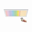 Paulmann LED Panel AMARIS ZigBee RGBW, 59.5 x 29.5mm, Aufbau, Metall, Weiß matt, 22W RGB + 2700K 2300lm