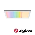 Paulmann LED Panel AMARIS ZigBee RGBW, 59.5 x 29.5mm, Aufbau, Metall, Weiß matt, 22W RGB + 2700K 2300lm