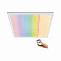Paulmann LED Panel AMARIS ZigBee RGBW, 59.5 x 29.5mm, Aufbau, Metall, Weiß matt, 35W RGB + 2700K 4000lm