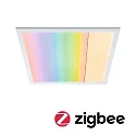 Paulmann LED Panel AMARIS ZigBee RGBW, 59.5 x 29.5mm, Aufbau, Metall, Weiß matt, 35W RGB + 2700K 4000lm