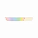Paulmann LED Panel AMARIS ZigBee RGBW, 119.5 x 29.5mm, Aufbau, Metall, Weiß matt, 35W RGB + 2700K 4100lm