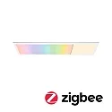 Paulmann LED Panel AMARIS ZigBee RGBW, 119.5 x 29.5mm, Aufbau, Metall, Weiß matt, 35W RGB + 2700K 4100lm