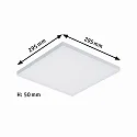 Paulmann LED Panel VELORA surfaced mounting, 30cm, 230V, 20W 3000K 1500lm, not dimmable, white matt