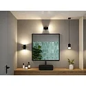 Paulmann LED Bad-Pendelleuchte KAME, IP44, 11W 3000K 700lm, 3-step dimmbar, verstellbar 75-168.5cm, klar / satiniert, signalschwarz