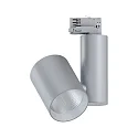 Paulmann ProRail3 LED Schienenstrahler ZEUZ, 230V, neutralweiß, CRi >90, TRIAC dimmbar, 33W 4000K 60°, Silber