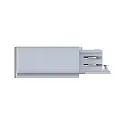 Paulmann Zubehör für ProRail3 3-Phasen-Stromschiene - Endeinspeiser links, 230V, Metall / Kunststoff, Silber