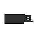 Paulmann 3-phase feeder PRORAIL3 right, black