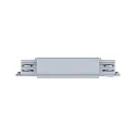 Paulmann Zubehör für ProRail3 3-Phasen-Stromschiene - Mitteleinspeiser, 230V, Metall / Kunststoff, Silber
