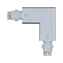 Paulmann Zubehör für ProRail3 3-Phasen-Stromschiene - L-Verbinder, Erde innen, 230V, Metall / Kunststoff, Silber
