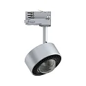 Paulmann ProRail3 LED 3-Phasen-Schienenspot ALDAN, 230V, Halbkugel-Linse, dimmbar, 9W 3000K 400lm, Silber / Schwarz