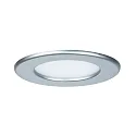 Paulmann LED Recessed luminaire QUALITY PREMIUM PANEL LED, round, IP44, 1x6W, 4000K, 230V, 115mm, chrome matt