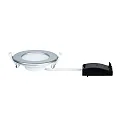Paulmann LED Recessed luminaire QUALITY PREMIUM PANEL LED, round, IP44, 1x6W, 4000K, 230V, 115mm, chrome matt