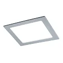 Paulmann LED Einbauleuchte QUALITY PREMIUM PANEL LED, eckig, IP44, 1x18W, 4000K, 230V, 220x220mm, Chrom matt