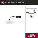 Paulmann LED Einbauleuchte SORMUS, 100°, Einzelspot, rund, 6,5W, 3000K, 560lm, IP65, weiß matt