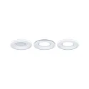 Paulmann LED Einbauleuchte SORMUS, 100°, Einzelspot, rund, 6,5W, 3000K, 560lm, IP65, weiß matt