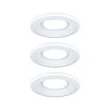 LED Einbauleuchte SORMUS, 100°, 3er Set, rund, 6,5W, 3000K, 560lm, IP65, weiß matt