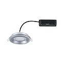 Paulmann LED Einbauleuchte SORMUS, 100°, Einzelspot, rund, 6,5W, 3000K, 560lm, IP65, chrom matt