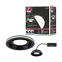 Paulmann LED Einbauleuchte SORMUS, 100°, Einzelspot, rund, 6,5W, 3000K, 560lm, IP65, schwarz matt