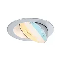 LED Einbaustrahler AUMUS, 36°, Einzelspot, rund, schwenkbar, 5W, 2700-6500K, 750lm, IP20, dimmbar, chrom matt