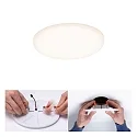 Paulmann LED Einbau-Panel VELUNA VariFit IP44, Rund, Kunststoff satin, Ø 12.5, 8.5W 4000K 700lm