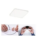Paulmann LED Einbau-Panel VELUNA VariFit IP44, Eckig, Kunststoff satin, 12.5 x 12.5cm, 8.5W 4000K 700lm