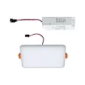 Paulmann LED Einbau-Panel VELUNA VariFit IP44, Eckig, Kunststoff satin, 12.5 x 12.5cm, 8.5W 4000K 700lm