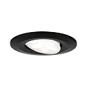 Paulmann LED Einbauleuchte CALLA, 1x6W, 4000K, 500lm, IP65, rund, schwenkbar, schwarz matt