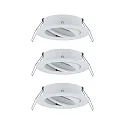 Paulmann 3er-Set Einbauleuchte CHOOSE, schwenkbar, IP23, 230V, max. 3x 10W Ø5.1cm, Weiß matt