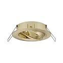 Paulmann 3er-Set Einbauleuchte CHOOSE, schwenkbar, IP23, 230V, max. 3x 10W Ø5.1cm, Messing gebürstet