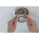 Paulmann Paulmann Recessed luminaires adapter for round installation openings from 75-120mm to 68-70mm, brushed iron