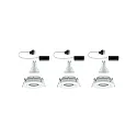 3er-Set Outdoor LED Einbauspot NOVA, IP65, rund, inkl. 3x GU10 7W 2700K 460lm 36°, schwenkbar