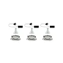 Paulmann 3er-Set Outdoor Einbau-Downlight NOVA, IP65, rund, inkl. 3x GU10 LED 7W 2700K 460lm 36°, schwenkbar, Eisen
