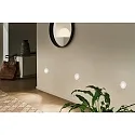 Wandeinbauleuchte WALL, rund, 230V, 1.7W 2700K 107lm, Weiß