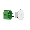 Wandeinbauleuchte WALL, rund, 230V, 1.7W 2700K 107lm, Weiß