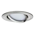 Paulmann 3er Pack LED Einbauleuchte NOVA PLUS ZigBee COIN WW, rund, Ø 8.4cm, 230V, 6W 2700K 460lm, Eisen gebürstet