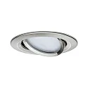 Paulmann LED Einbauleuchte NOVA PLUS ZigBee COIN TW, rund, Ø 8.4cm, 230V, 6W 2700-6500K 460lm, schwenkbar, dimmbar, Eisen gebürstet