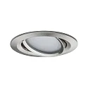Paulmann recessed luminaire NOVA PLUS COIN LED round, swivelling, set of 3, RGBW, ZigBee controllable IP23, brushed iron dimmable 7