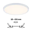 Paulmann LED Einbau-Panel AREO VariFit ZigBee TW, IP44/20, rund, Ø23cm, 18W 3000-6500K (Tunable White) 1400lm, dimmbar, weiß matt