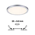Paulmann LED Einbau-Panel AREO VariFit ZigBee TW, IP44/20, rund, Ø17.5cm, 15W 3000-6500K (Tunable White) 1200lm, dimmbar, chrom matt