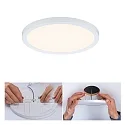 Paulmann LED Einbau-Panel AREO VariFit 3-STEP-DIM, IP44/20, rund, Ø 17.5cm, dimmbar mit Lichtschalter, 15W 3000K 1200lm, weiß matt