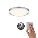 Paulmann LED Einbau-Panel AREO VariFit 3-STEP-DIM, IP44/20, rund, Ø 17.5cm, dimmbar mit Lichtschalter, 15W 3000K 1200lm, chrom matt
