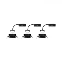 Paulmann recessed luminaire NOVA PLUS COIN swivelling, set of 3 IP23, dimmable 6W 470lm 2700K CRI >80