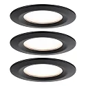 recessed luminaire NOVA PLUS COIN rigid, set of 3 IP44, dimmable 6W 470lm 2700K CRI >80