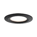 Paulmann LED Deckeneinbauleuchte NOVA PLUS COIN IP44, rund, 3er-Set, 6W, 2700K, dimmbar, schwarz matt