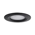 Paulmann LED Deckeneinbauleuchte NOVA PLUS COIN IP44, rund, 3er-Set, 6W, 2700K, dimmbar, schwarz matt