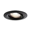 Paulmann recessed luminaire NOVA MINI PLUS COIN swivelling, set of 3 IP23, black matt dimmable 4W 310lm 2700K 38° 38° CRI >80