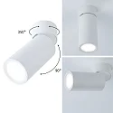 Paulmann LED Deckenleuchte TURNAL COIN, 6W, 2700K, 470 lm, dimmbar, weiß matt