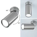 Paulmann LED Deckenleuchte TURNAL COIN, 6W, 2700K, 470 lm, dimmbar, Eisen gebuerstet
