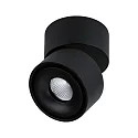 Paulmann LED Aufbau-Objektleuchte SPIRCLE, 230/40V, 8W 3000K 36°, drehbar, neigbar, Schwarz matt / Alu
